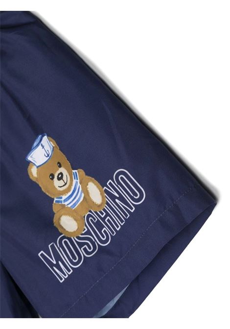 Swim Shorts Blu Con Moschino Teddy Bear Marinaio MOSCHINO KIDS | HSL010LKA0240016