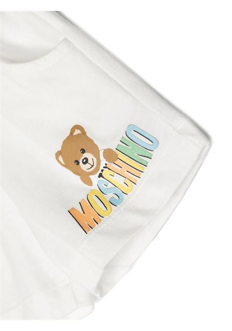 Completo Corto Baby Bear Bianco MOSCHINO KIDS | MQG003LBA5984352