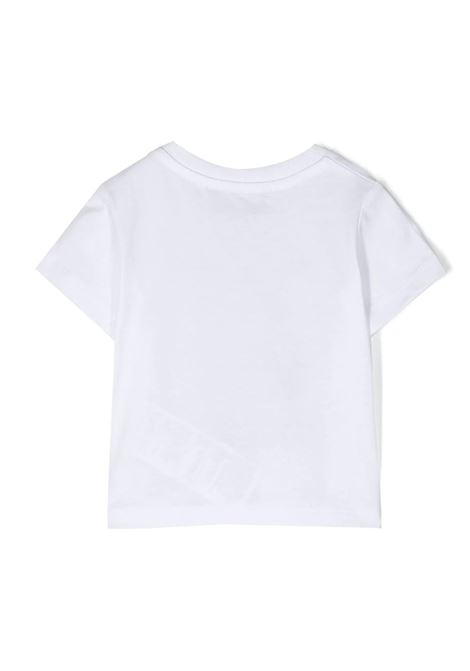 White Ocean Teddy Bear T-Shirt MOSCHINO KIDS | MUM03GLAA0210101