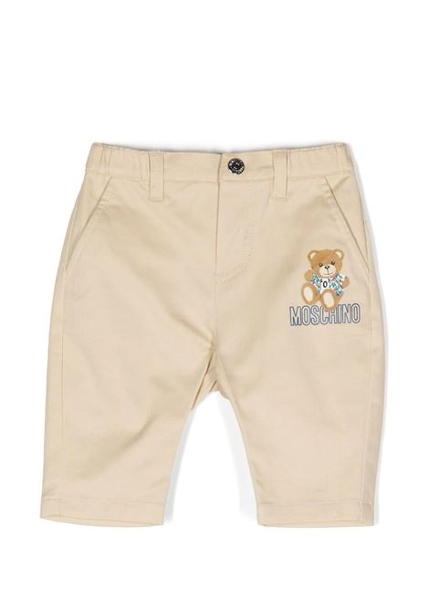 Beige Trousers With Moschino Teddy Bear MOSCHINO KIDS | MUP04CLPC0420310