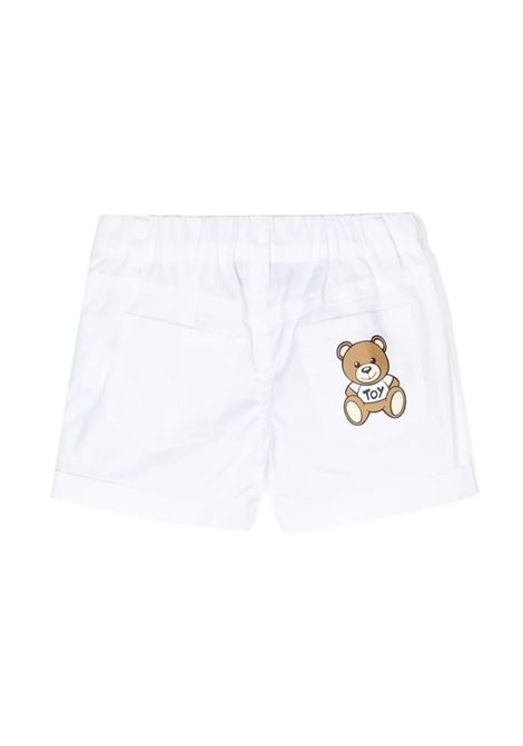 White Moschino Teddy Bear Chino Shorts MOSCHINO KIDS | MUQ00RLMA0110101