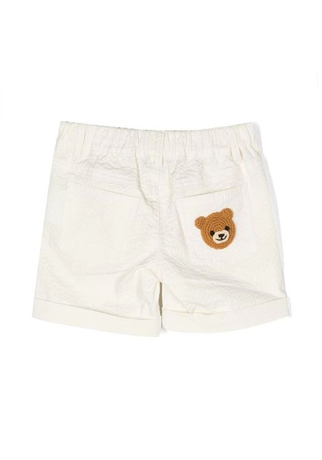 Ivory Shorts With Moschino Teddy Bear Patch MOSCHINO KIDS | MUQ00TLZA1510063
