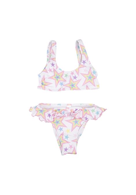 Star Rainbow Bikini In White MOUSSE DANS LA BOUCHE | MKCR265UNICA
