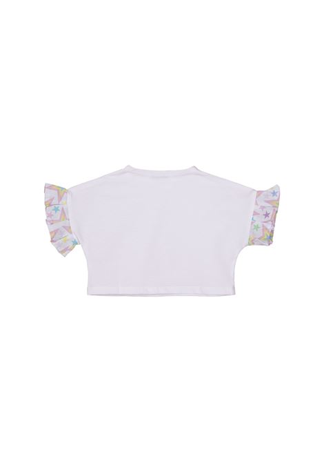 T-Shirt Crop Con Maniche Star Rainbow MOUSSE DANS LA BOUCHE | MKTSCP265UNICA