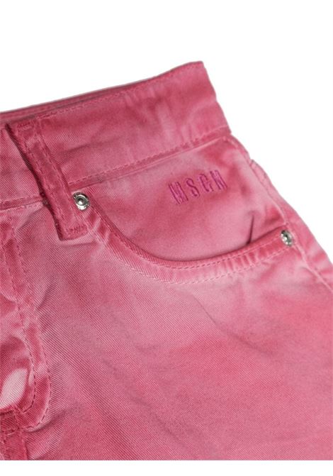 Pink Denim Shorts MSGM KIDS | MS029374044