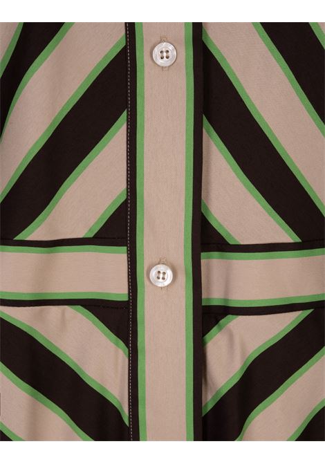 Shirt Midi Dress With Jumbo Stripe Print MSGM | 3441MDA35-23711323