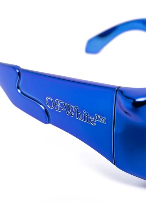 Occhiali Da Sole Volcanite Blu Metallizzato OFF-WHITE | OERI074S23PLA0014545