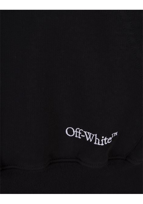 Black Diag Scribble Hoodie OFF-WHITE | OMBB110S23FLE0051001