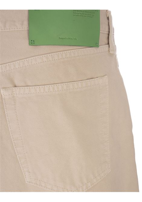 Beige Utility Shorts OFF-WHITE | OMCB084S23FAB0016161