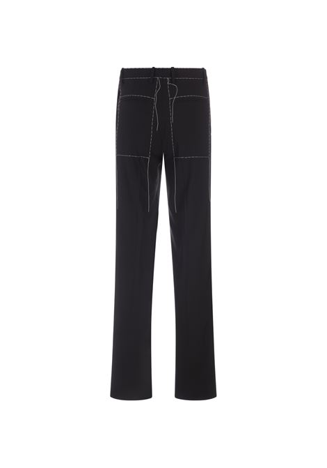 Tailored Straight Leg Trousers In Black OFF-WHITE | OMCO016S23FAB0031001