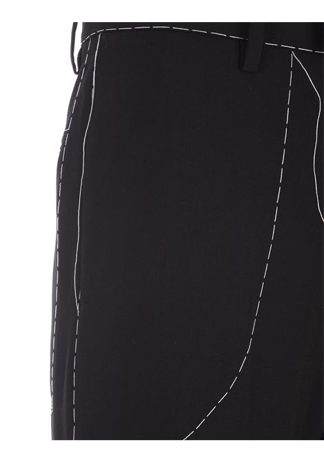 Pantalone Sartoriale a Gamba Dritta Nero OFF-WHITE | OMCO016S23FAB0031001