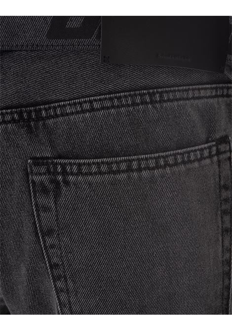 Straight Jeans In Grey Denim With Belt OFF-WHITE | OMYA127C99DEN0011210