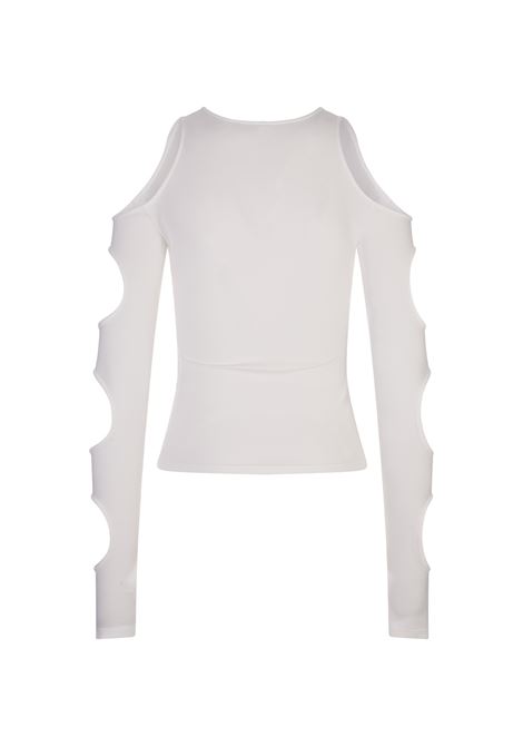 Top Bianco Con Logo E Cut-Out Meteor OFF-WHITE | OWAD228S23JER0010110