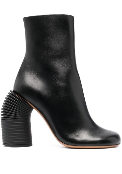 Black Ankle Boot With Spring Heel OFF-WHITE | OWID033S23LEA0011010