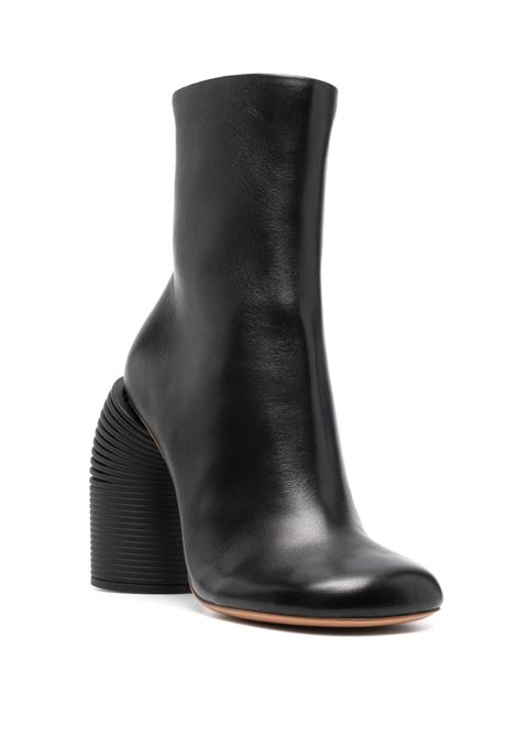 Black Ankle Boot With Spring Heel OFF-WHITE | OWID033S23LEA0011010