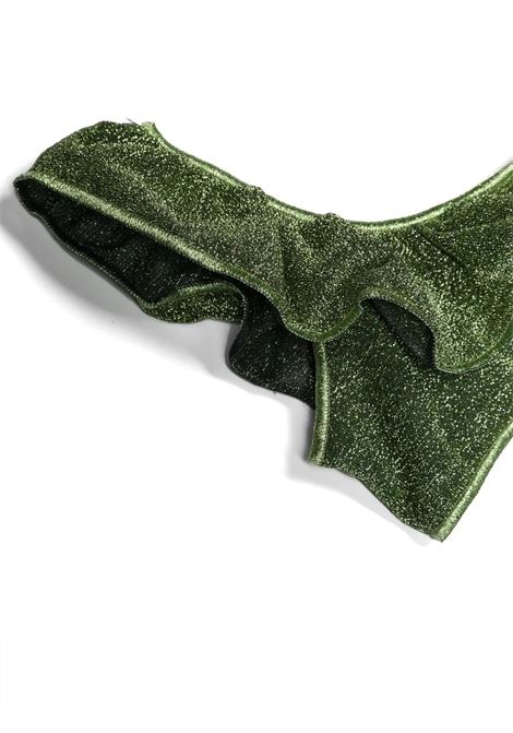 Green Osemini Lumiere Two-Piece Voil? Bikini OSEREE KIDS | LFVS904 G TWO PIECE VOILE-LUREXGREEN
