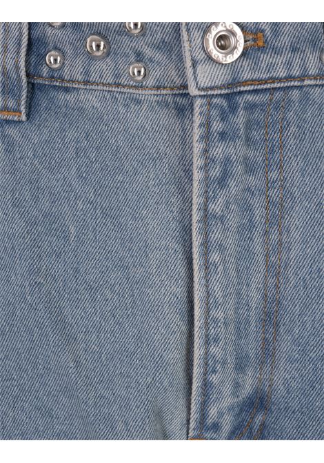 Jeans a Gamba Dritta Blu Chiaro Con Borchie PACO RABANNE | 23PCPA249C00469P412