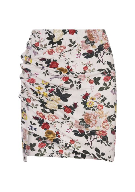 Floral Mini Skirt With Draping PACO RABANNE | 23PJJU226VI0322V156