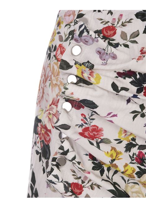 Floral Mini Skirt With Draping PACO RABANNE | 23PJJU226VI0322V156