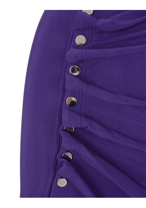 Short Purple Skirt With Draping PACO RABANNE | 23PJJU226VI0335P512