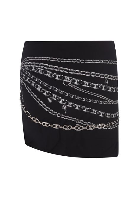 Black Mini Skirt With Chains PACO RABANNE | 23PJJU382VI0269V989