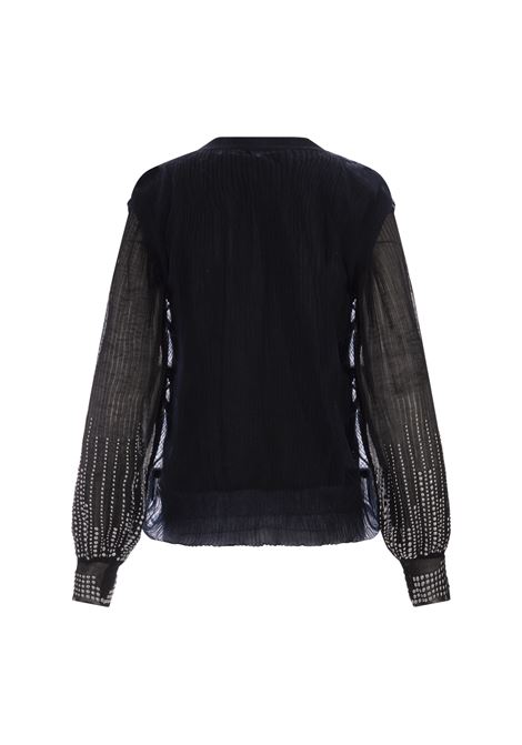 Black Knitted Cardigan With Studs PACO RABANNE | 23PMCR072ML0217M465