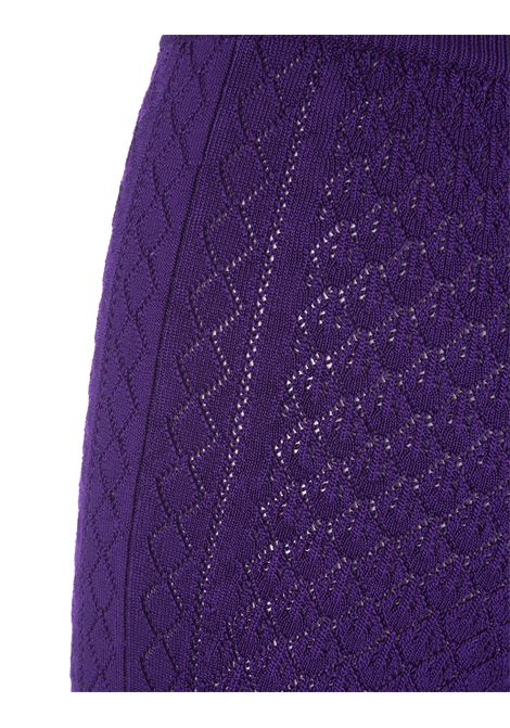 Flared Pants In Purple Knit PACO RABANNE | 23PMPA263ML0224P558