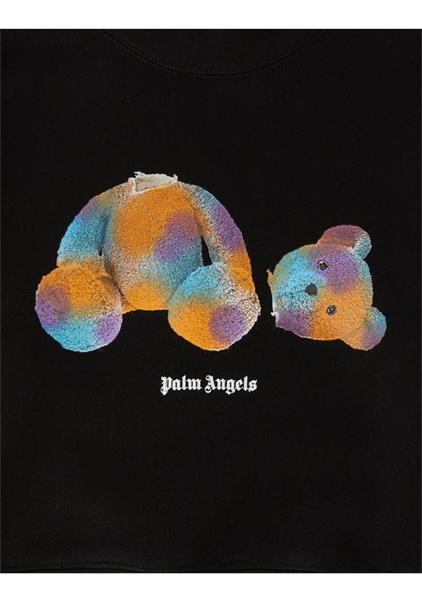 Black Pop PA Bear Sweatshirt PALM ANGELS KIDS | PBBA001S23FLE0051043