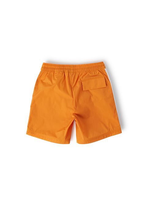 Swim Shorts Arancioni Con Logo e Strisce PALM ANGELS KIDS | PBFD002S23FAB0012001