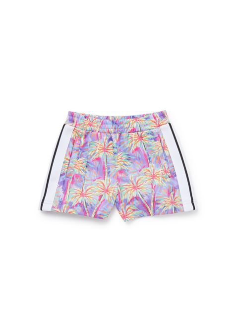 Shorts Lilla Con Motivo Palm All-Over PALM ANGELS KIDS | PGCL001S23FAB0043636