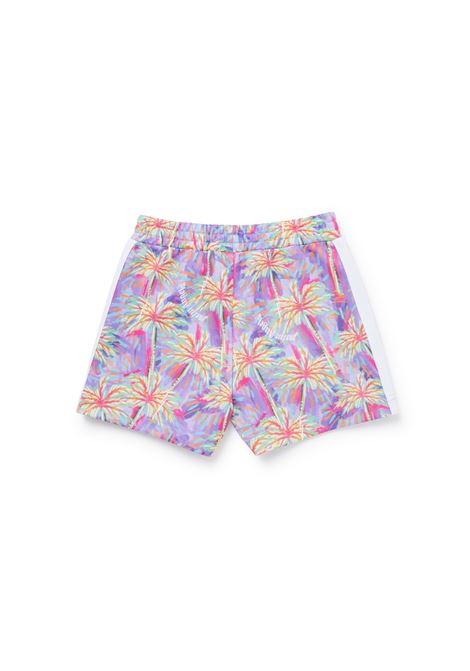 Shorts Lilla Con Motivo Palm All-Over PALM ANGELS KIDS | PGCL001S23FAB0043636