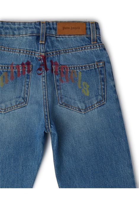 Jeans Rainbow PA Blu PALM ANGELS KIDS | PGYA001S23DEN0014584