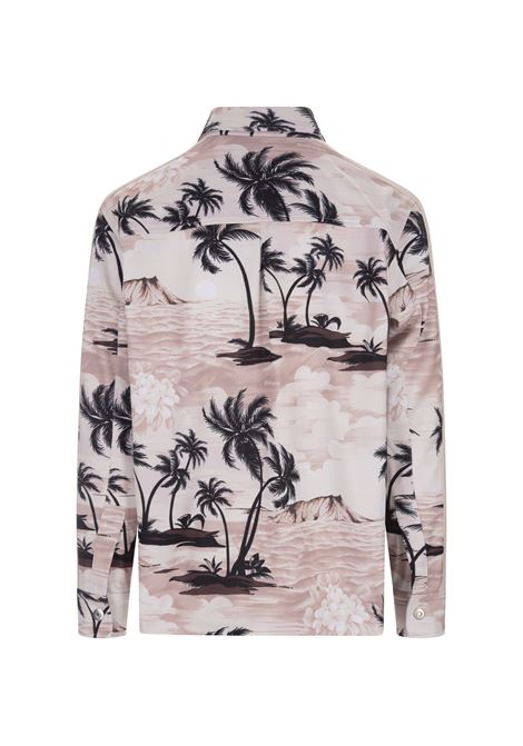 Camicia Con Stampa Hawaiian All-Over PALM ANGELS | PMGA104S23FAB0026110
