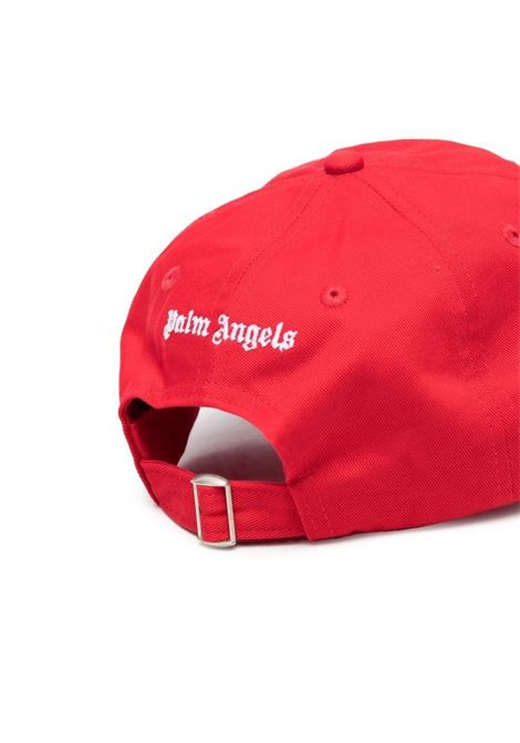 Cappello Da Baseball Rosso Con Logo Bianco Fronte e Retro PALM ANGELS | PMLB003C99FAB0012501