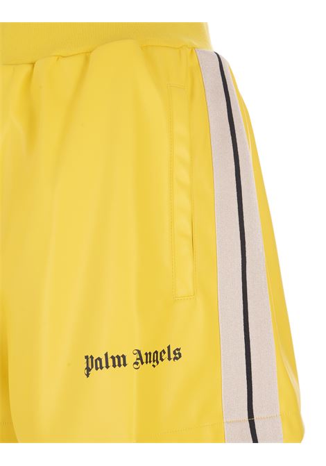 Shorts Sportivi Gialli Con Logo PALM ANGELS | PWCL003S23FAB0011510