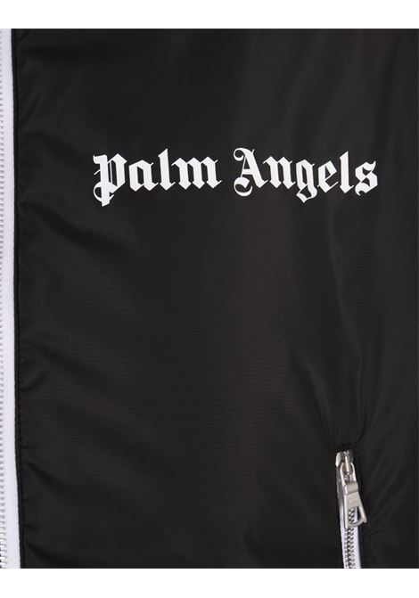 Black Padded Track Jacket With Logo PALM ANGELS | PWEJ002S23FAB0011001
