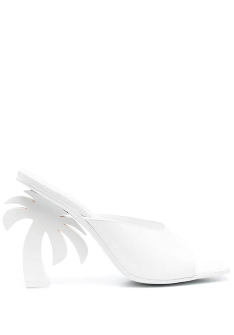 White Palm Mules PALM ANGELS | PWIJ003S23LEA0010100