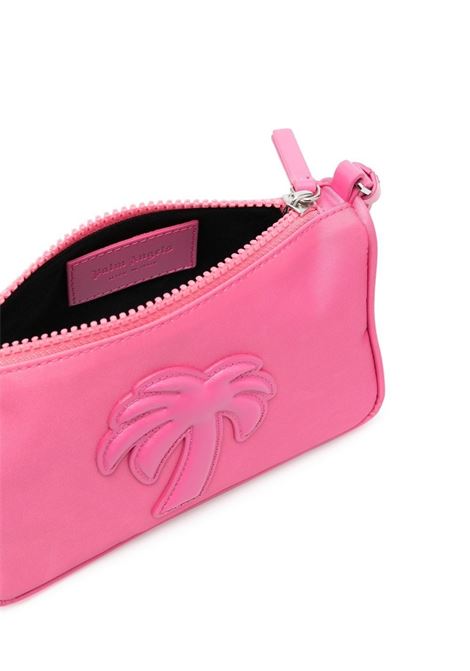 Pink Pouch With Palm Tree Logo PALM ANGELS | PWNS004S23FAB0023030