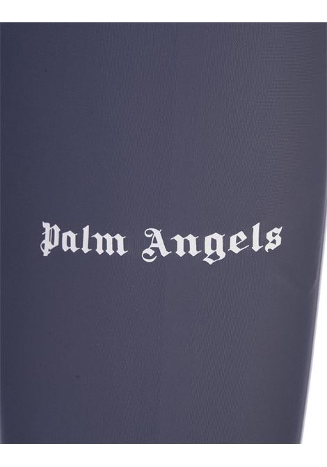 Grey Leggings With Contrast Logo and Side Bands PALM ANGELS | PWVG001C99FAB0020701