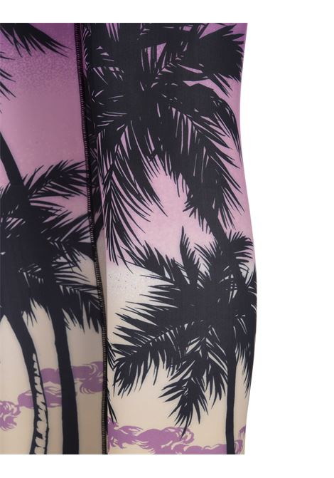 Leggings Sportivi Con Stampa Sunset Palm PALM ANGELS | PWVG016S23FAB0033710