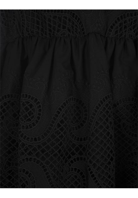 Black Candice Sleeveless Mini Dress PAROSH | CANDICE-D725182013