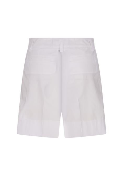 White Cotton Shorts PAROSH | COTTON-D210114001