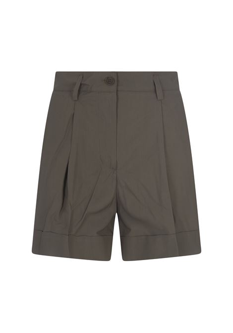 Military Green Cotton Shorts PAROSH | COTTON-D210114007