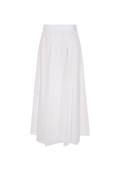 White Long Skirt With Belt PAROSH | COTTON-D620450001