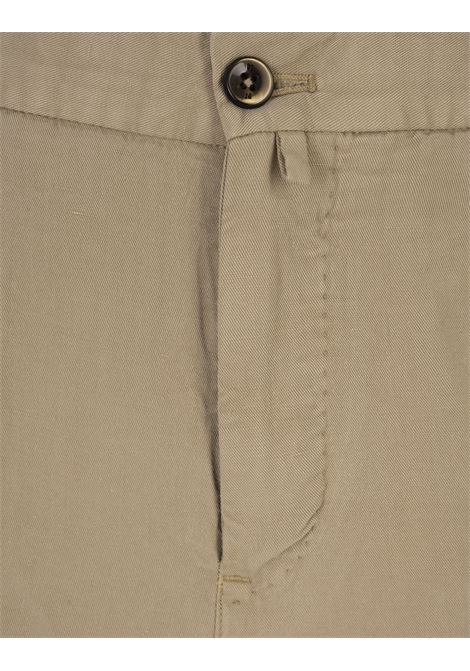 Dark Beige Lyocell and Cotton Bermuda Shorts PT BERMUDA | BTKCZ00CL1-PU31Y052