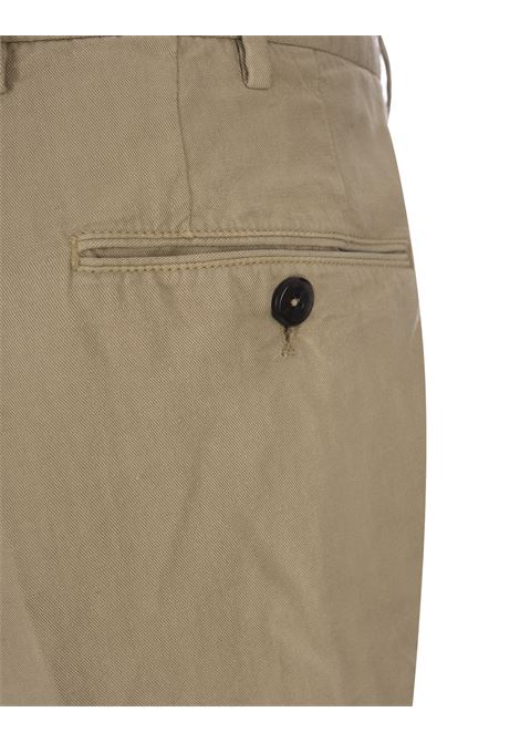 Dark Beige Lyocell and Cotton Bermuda Shorts PT BERMUDA | BTKCZ00CL1-PU31Y052