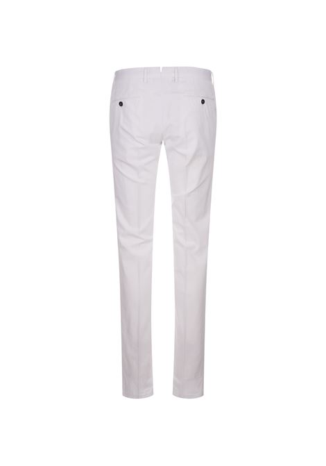 Pantalone Slim Fit In Misto Seta Bianco PT TORINO | DT01Z00CL1-BB44Y010