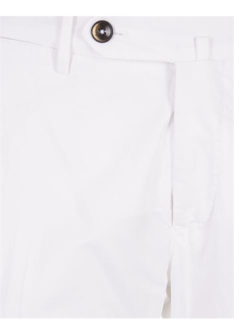 Pantalone Slim Fit In Misto Seta Bianco PT TORINO | DT01Z00CL1-BB44Y010