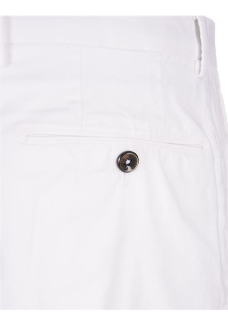 Slim Fit Trousers In White Stretch Cotton PT TORINO | VT01Z00CL1-NU62N010