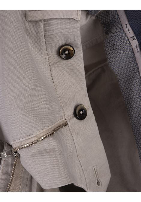Pantalone Slim Fit In Cotone Stretch Grigio PT TORINO | VT01Z00CL1-NU62N020